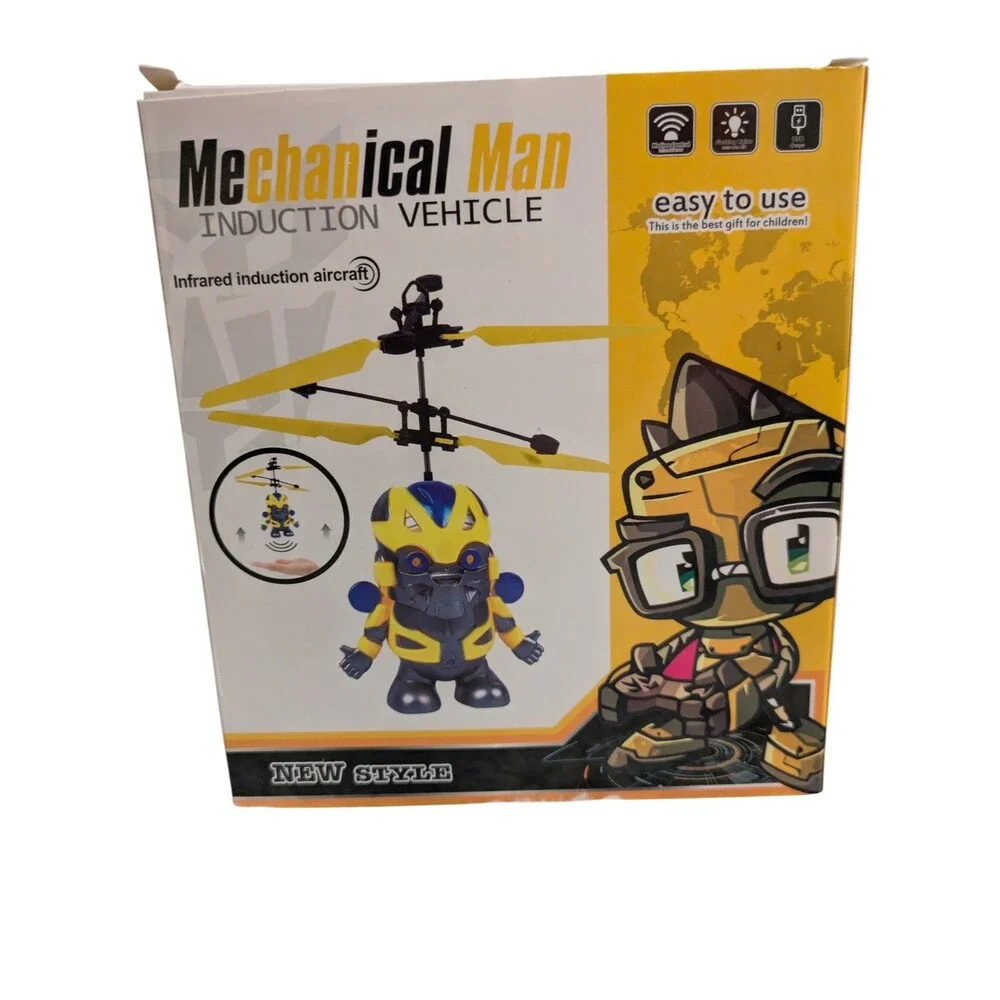 Mechanical Man Induction Flying Toy – Infrared Hand-Controlled Helicopter - Picture 4 of 4